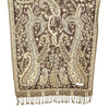 Brown Growing Paisleys Pashmina Scarf Brown Growing Paisleys Pashmina Scarf