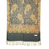 Green and Gold Blooming Paisley Pashmina Scarf