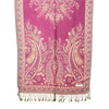 Pure Purple Scattered Paisley Pashmina Scarf