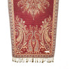 Deep Red Scattered Paisley Pashmina Scarf