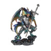 Large Black and Green Dragon with Sword 12" Large Black and Green Dragon with Sword 12"
