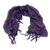 Black and Purple Keffiyeh Shemagh Scarf 40" x 40" Black and Purple Keffiyeh Shemagh Scarf 40" x 40"
