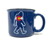 Colorado Bigfoot Blue Ceramic Coffee Mug 14oz