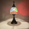 Small Tiffany Mushroom Turkish Mosaic Lamp 16" x  7.75" 1 Count Assorted Colors