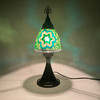 Small Tiffany Mushroom Turkish Mosaic Lamp 16" x  7.75" 1 Count Assorted Colors