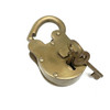 Old Metal Lock and Keys 1"x3" - Working Antique Replica