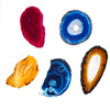 Agate Slab Cut 4 "+- 1 Count Assorted Agate Slab Cut 4 "+- 1 Count Assorted