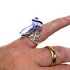 Glass Pipe Ring Hand Blown Glass USA Made 1 Count Assorted