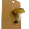 Magic Mushroom Hat Pin Brooch Hand Blown Glass USA Made 1 Count Assorted