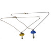 Magic Mushroom Pendant Metal Chain Necklace Hand Blown Glass USA Made 1 Count Assorted Magic Mushroom Pendant Metal Chain Necklace Hand Blown Glass USA Made 1 Count Assorted
