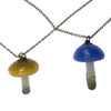 Magic Mushroom Pendant Metal Chain Necklace Hand Blown Glass USA Made 1 Count Assorted Magic Mushroom Pendant Metal Chain Necklace Hand Blown Glass USA Made 1 Count Assorted