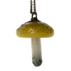 Magic Mushroom Pendant Metal Chain Necklace Hand Blown Glass USA Made 1 Count Assorted Magic Mushroom Pendant Metal Chain Necklace Hand Blown Glass USA Made 1 Count Assorted