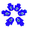 Hand of Fatima 2" Solid Glass Evil Eye Bead 1 Count