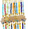 Colorful Beaded Evil Eye Gold Bracelets 1 Count Assorted