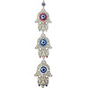Classy 3 Hand of Fatima Evil Eye 16"