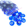 100 Pack 2.5cm Glass Evil Eye Beads 100 Pack 2.5cm Glass Evil Eye Beads