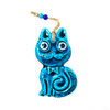 Fancy Cat Ceramic Evil Eye 3"x8"