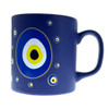 Evil Circle Eyes Dark Blue Coffee Mug Cup 1.5 Cup