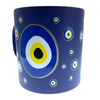 Evil Circle Eyes Dark Blue Coffee Mug Cup 1.5 Cup