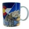 Aspen and Downtown Denver Colorado Flag Coffee Mug