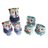 Observant Porcelain Owl Set of 3 (Assorted Colors & Style)