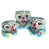 Observant Porcelain Owl Set of 3 (Assorted Colors & Style)