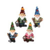 Mini Garden Gnome Set of 4 x 4.25"