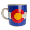 Mirrored Colorado C Flag on White Ceramic Coffee Mug 3.5" Mirrored Colorado C Flag on White Ceramic Coffee Mug 3.5"