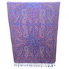 Blueish Purple Weaved Paisley Pashmina Scarf