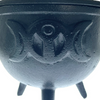 Cast Iron Cauldron Moon Phase 4.5"
