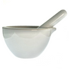 White Ceramic 5" Mortar and Pestle