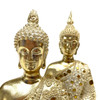 Sitting Buddha Set of 2 Poly Statue 10"x 11" Sitting Buddha Set of 2 Poly Statue 10"x 11"