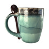 Tapered Colorado Ceramic Mug with Spoon 1 Assorted