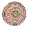 Round 23.5" 60cm Colorful Jute Kilim