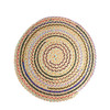 Round 23.5" 60cm Colorful Jute Kilim