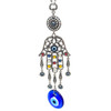 Hollow Hand Colorful Hand of Fatima Evil Eye Wall Hanger 11"