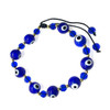 Blue Evil Eye Adjustable Bracelet 10mm + 6mm Blue Evil Eye Adjustable Bracelet 10mm + 6mm