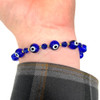 Blue Evil Eye Adjustable Bracelet 10mm + 6mm Blue Evil Eye Adjustable Bracelet 10mm + 6mm