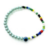 Evil Eye Glass Pearl Assorted Stretch Bracelets 1 Count Evil Eye Glass Pearl Assorted Stretch Bracelets 1 Count
