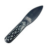 Black Celtic Soapstone Knife Athame 7"