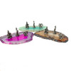 3 Small Pewters on Thin Slice 1 Count Assorted 3 Small Pewters on Thin Slice 1 Count Assorted