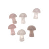 Tiny Rose Quartz Mushroom Carving 6 Pack .75" Tiny Rose Quartz Mushroom Carving 6 Pack .75"