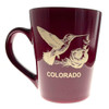 Colorado Humming Bird Crimson Red Colored Mug 14oz