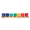 Chakra Candle Votive on Wood Base Chakra Candle Votive on Wood Base
