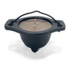Candle Cauldron on Stand Sandalwood Brown Wax Candle Cauldron on Stand Sandalwood Brown Wax