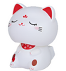 Cute Nodding Kittie Solar Powered White Cute Nodding Kittie Solar Powered White