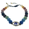 Meteor Chakra Jeweled Evil Eye Bracelet 1 Count
