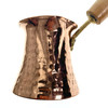 Turkish Coffee Pot Cezve Copper with Nickle Lining And Wooden Handle 1 Cup
