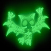 3D Printed Glow in the Dark Skeleton Bat 1 Count