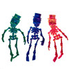 3D Printed Top Hat Skeleton 1 Count Assorted Colors